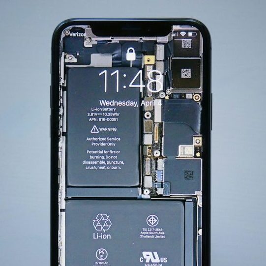 black smartphone